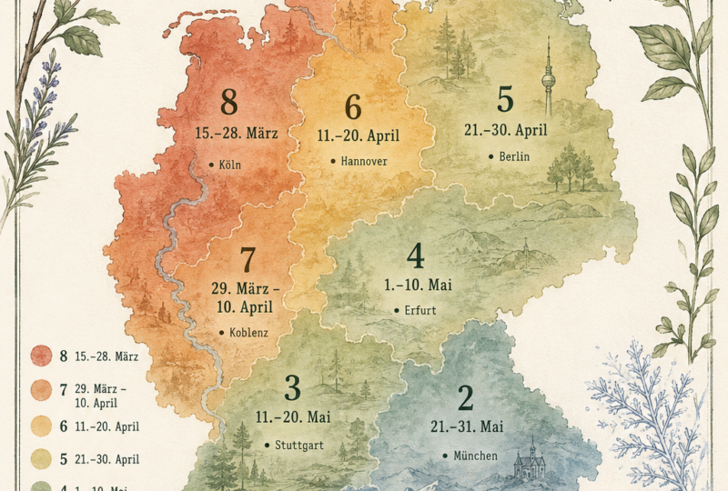 Frostzonen Karte Deutschland