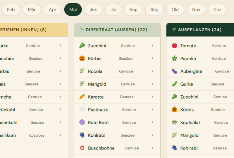 Saisonkalender